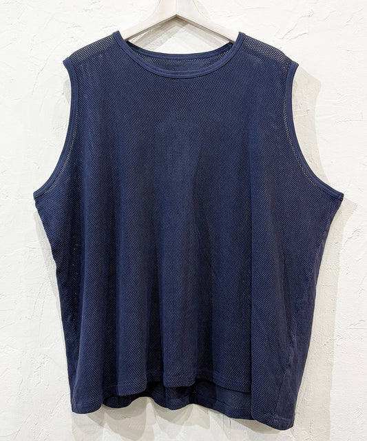 ANDER - MESH SLEEVELESS 60S NAVY