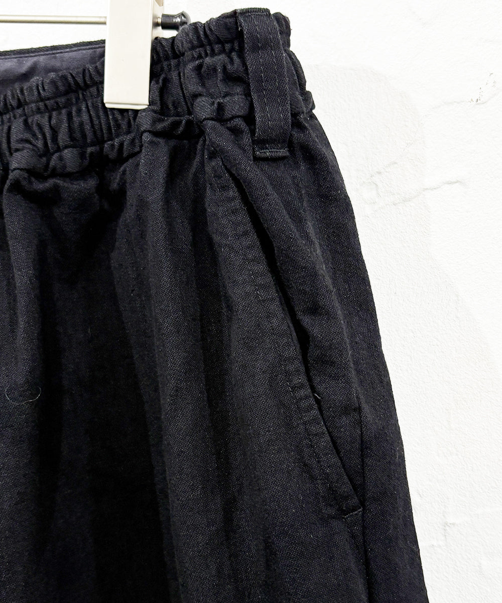 KOJIMA SHINSENGUMI - BIG BULB BLACK DENIM | 児島新鮮組 - ビッグ バルブ ブラック デニム オンライン ストア ページ 商品画像