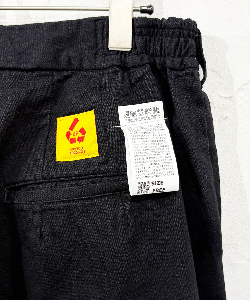 KOJIMA SHINSENGUMI - BIG BULB BLACK DENIM | 児島新鮮組 - ビッグ バルブ ブラック デニム オンライン ストア ページ 商品画像