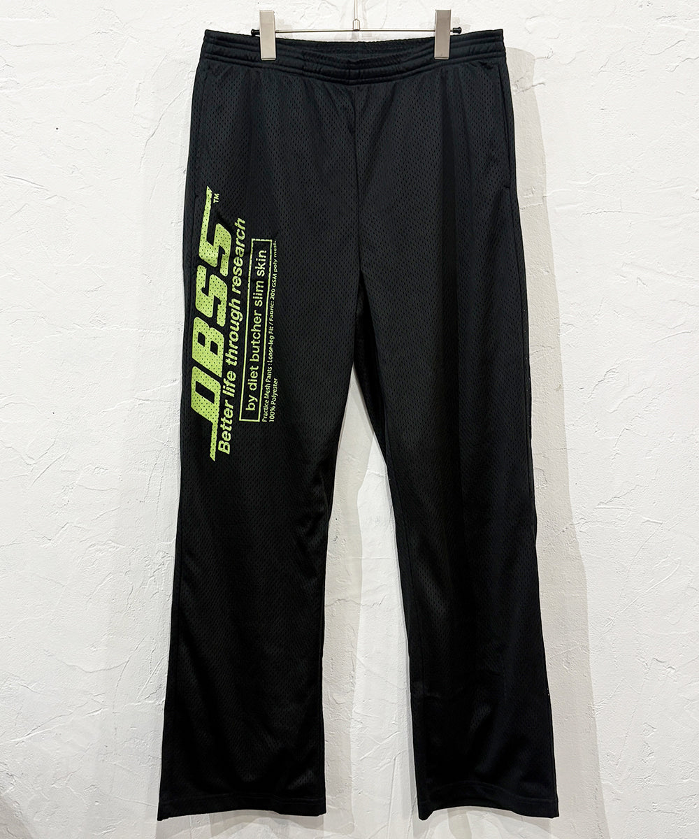 DIET BUTCHER SLIM SKIN - DBSS MESH PANTS  BLACK ONLINE STORE PAGE | ダイエットブッチャースリムスキン ディービーエスエス メッシュパンツ ブラック オンラインストアページ 商品画像