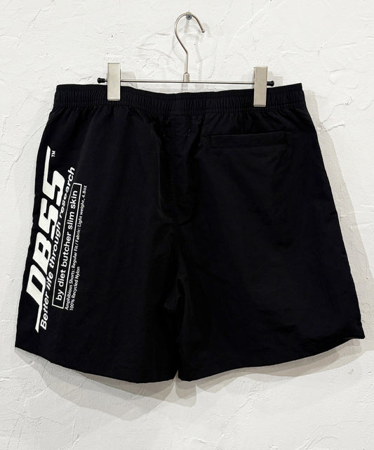 DIET BUTCHER SLIM SKIN - DBSS SWIM SHORTS BLACK ONLINE STORE PAGE | ダイエットブッチャースリムスキン ディービーエスエス スイムショーツ ブラック オンラインストアページ 商品画像