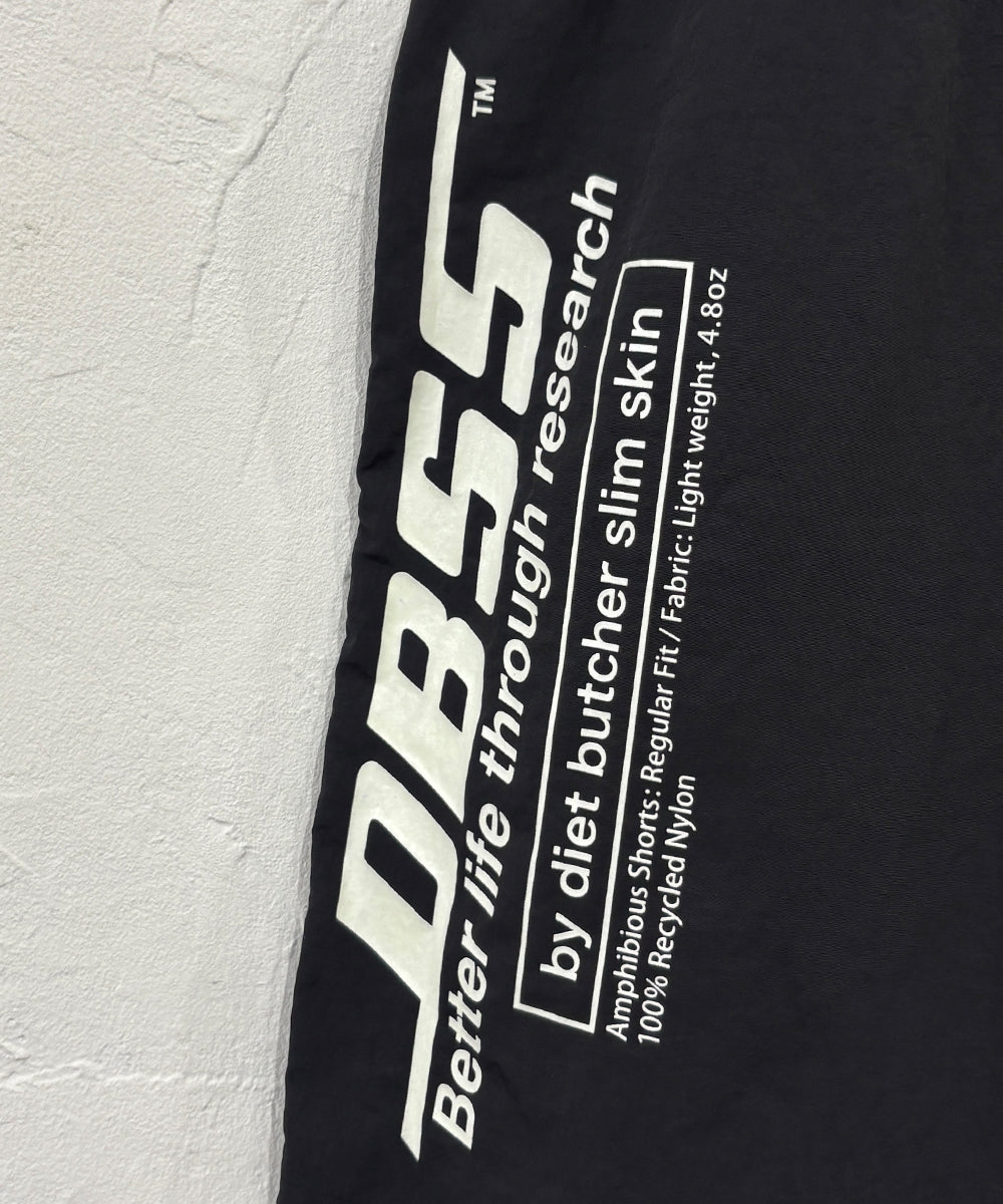 DIET BUTCHER SLIM SKIN - DBSS SWIM SHORTS BLACK ONLINE STORE PAGE | ダイエットブッチャースリムスキン ディービーエスエス スイムショーツ ブラック オンラインストアページ 商品画像