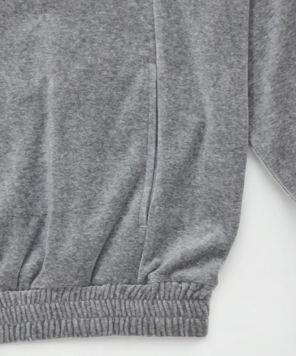 ANDER - VELOUR POLO / HEATHER