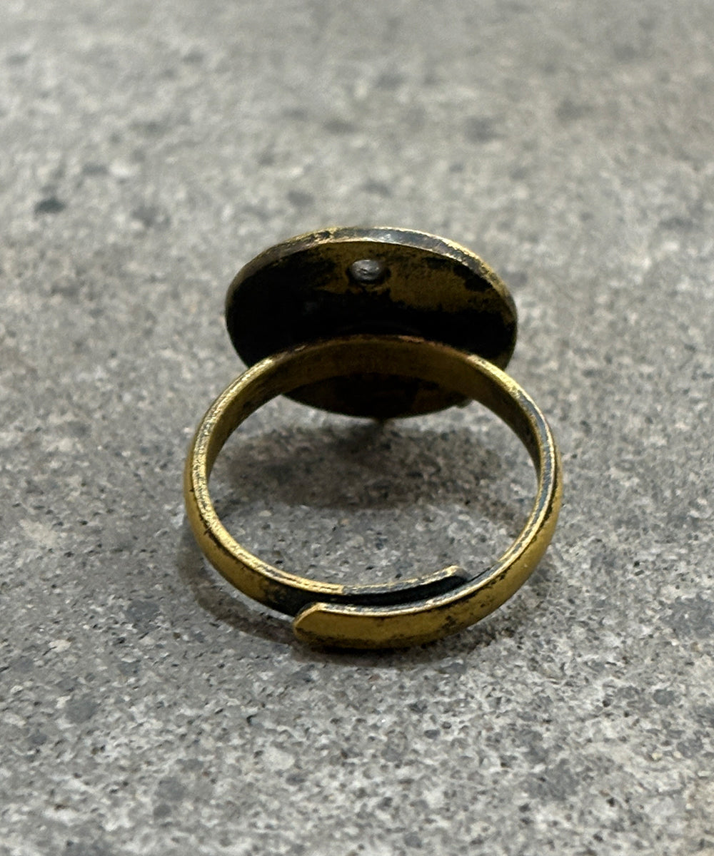 FRAG - BRASS「PEASMILE」RING  ONLINE STORE PAGE | フラグ - ブラス「ピースマイル」リング オンラインストアページ 商品画像