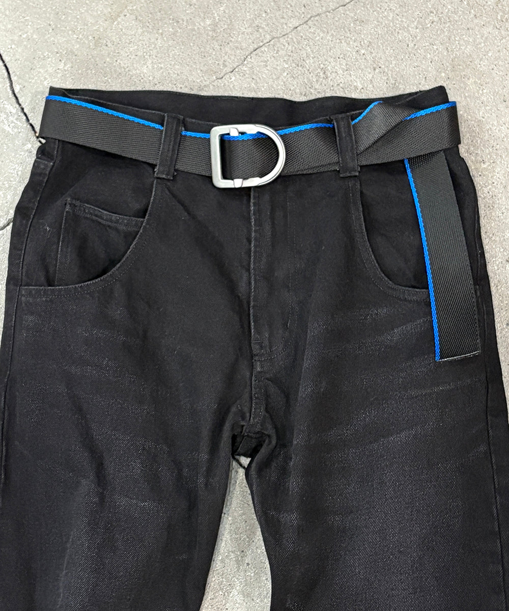 BISON DESIGNS - 38MM - LAST CHANCE™ LIGHT DUTY BLACK BUCKLE / BLACK/COBALT  ONLINE STORE PAGE | バイソンデザインズ - 38ミリ-ラストチャンス ライトデューティー ブラックバックル / ブラック/コバルト オンライン ストア ページ 商品画像