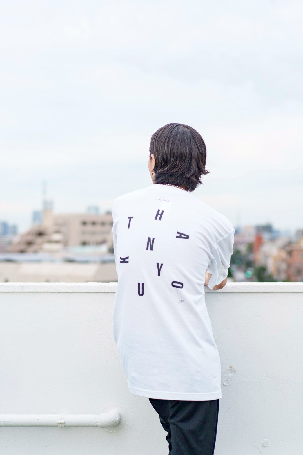 +music  Apparel "Future Nature" - Thank you message T-shirt / White ONLINE STORE PAGE | プラスミュージック アパレル “フューチャー ネイチャー” - サンキュー メッセージ ティーシャツ / ホワイト オンライン ストア ページ 商品画像