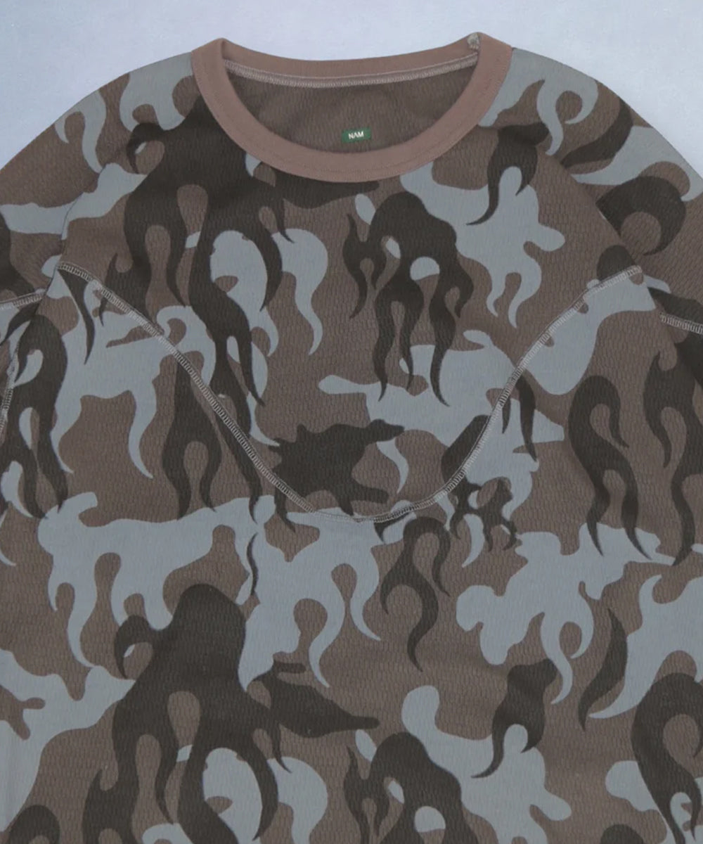 NAM - CREW FIRE CAMO SHADOW ONLINE STORE PAGE | ナム - クルー ファイア カモ シャドウ オンライン ストア ページ 商品画像