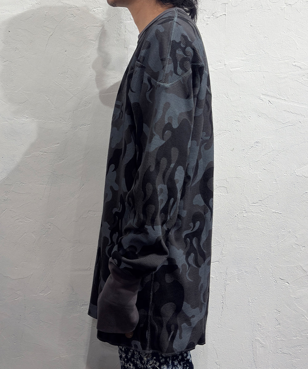 NAM - CREW FIRE CAMO SHADOW ONLINE STORE PAGE | ナム - クルー ファイア カモ シャドウ オンライン ストア ページ 商品画像