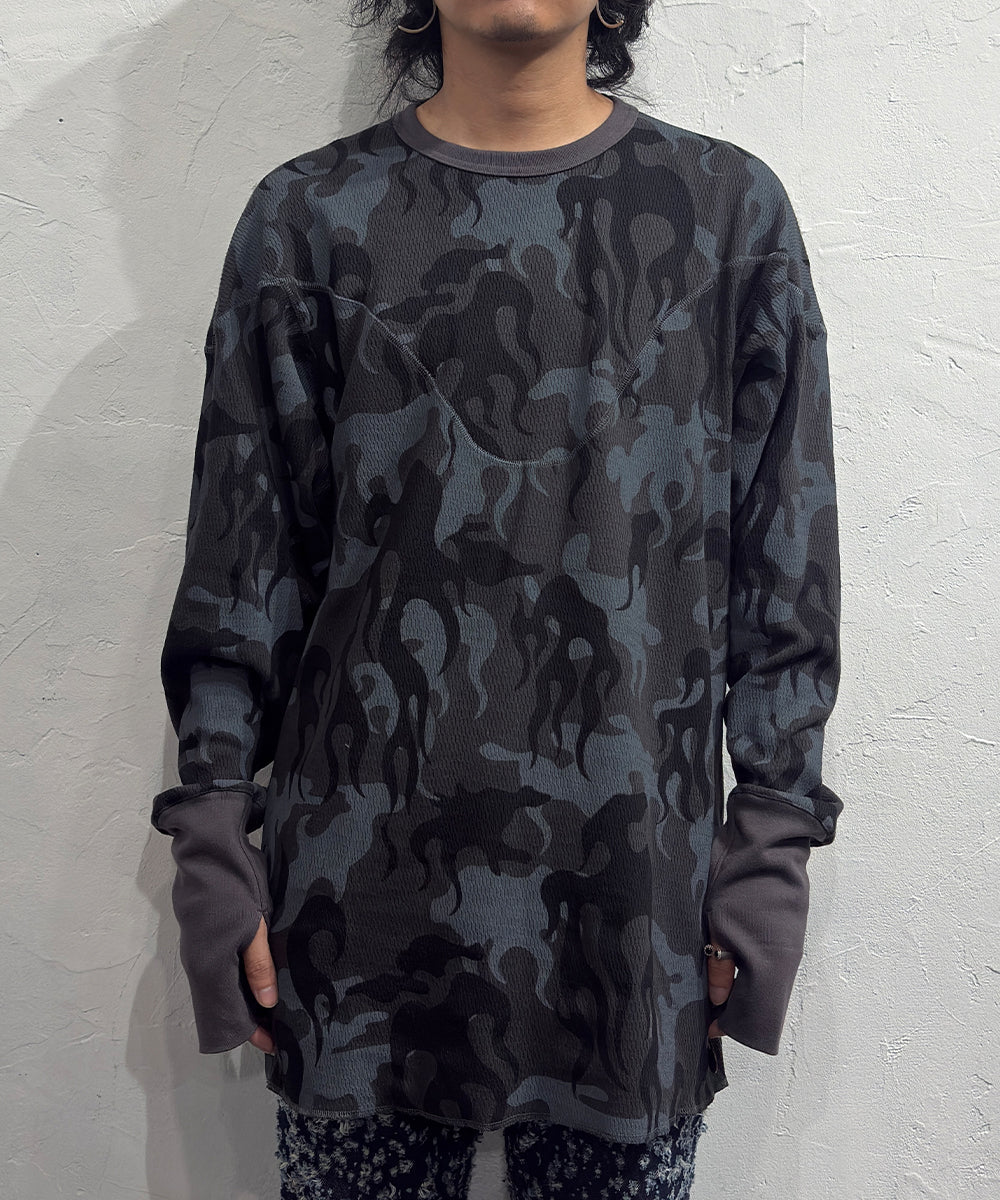 NAM - CREW FIRE CAMO SHADOW ONLINE STORE PAGE | ナム - クルー ファイア カモ シャドウ オンライン ストア ページ 商品画像