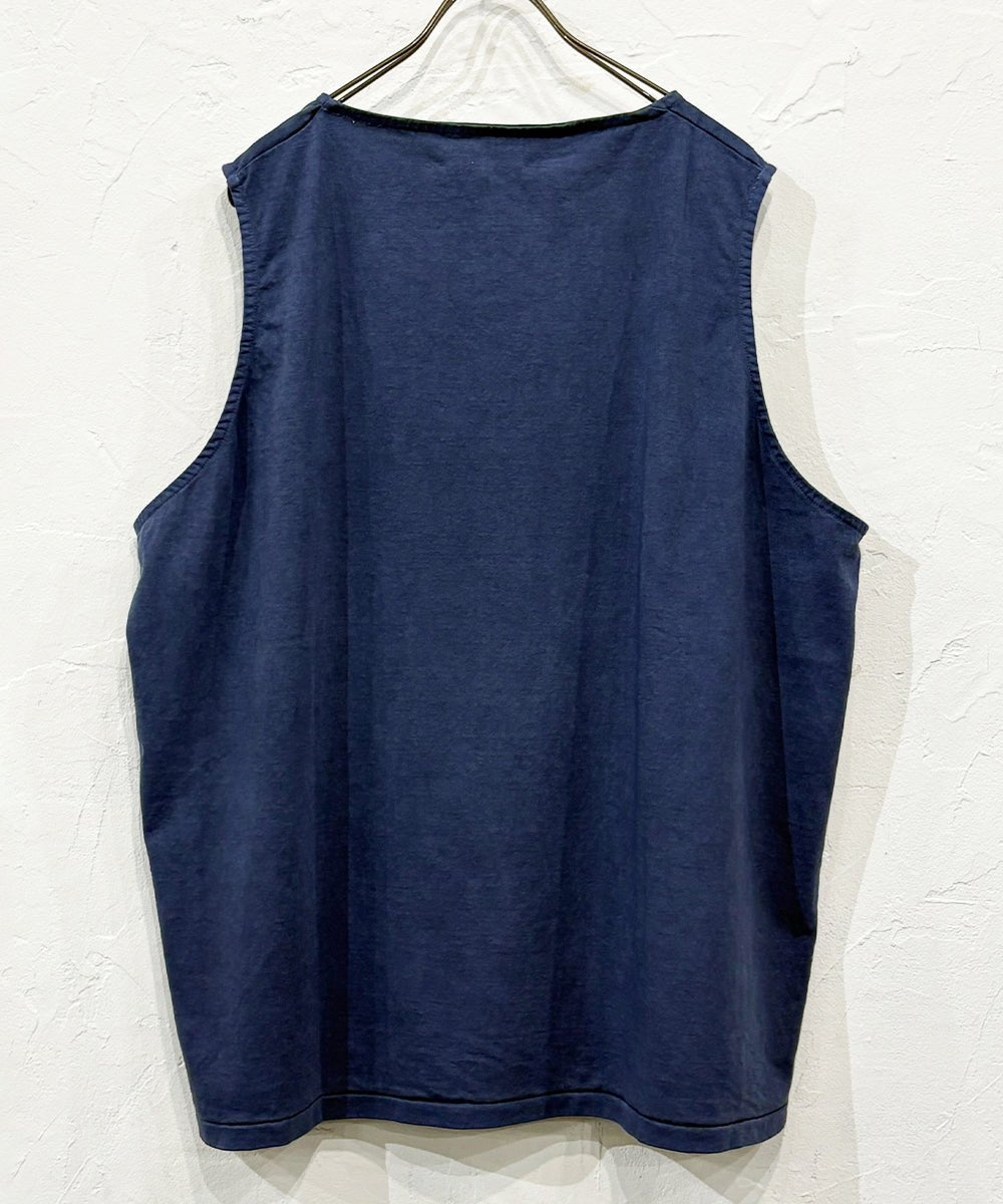 ANDER - SLEEVELESS POISON TEE 60s NAVY - DB&BAR
