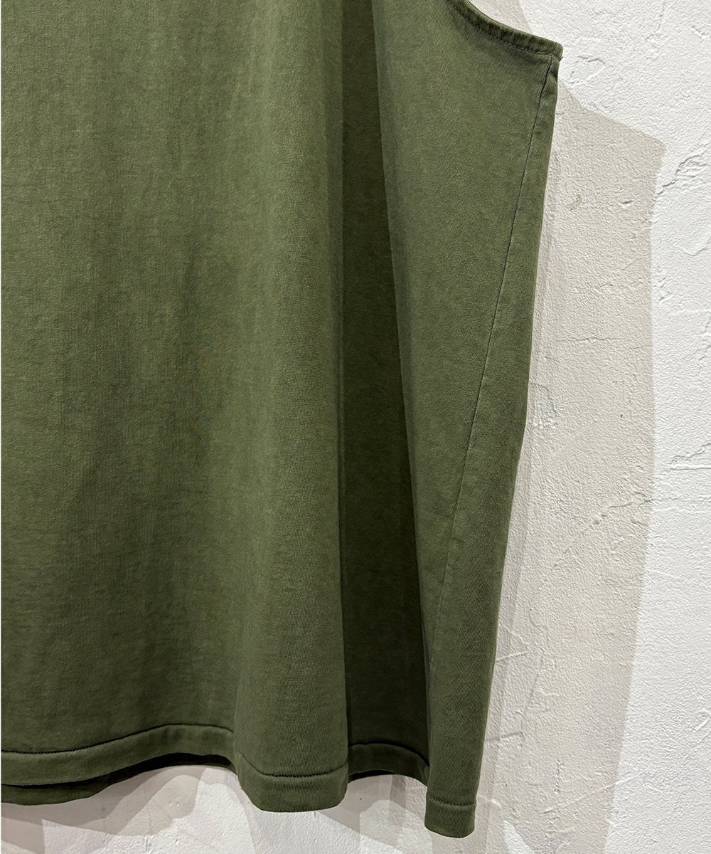 ANDER - SLEEVELESS POISON TEE OLIVE DRAB - DB&BAR