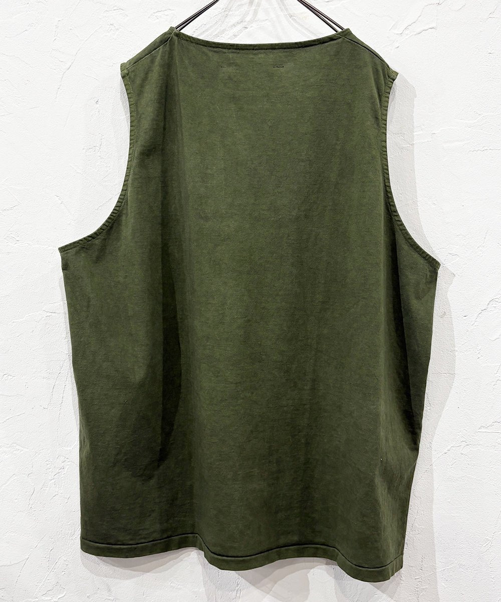 ANDER - SLEEVELESS POISON TEE OLIVE DRAB - DB&BAR