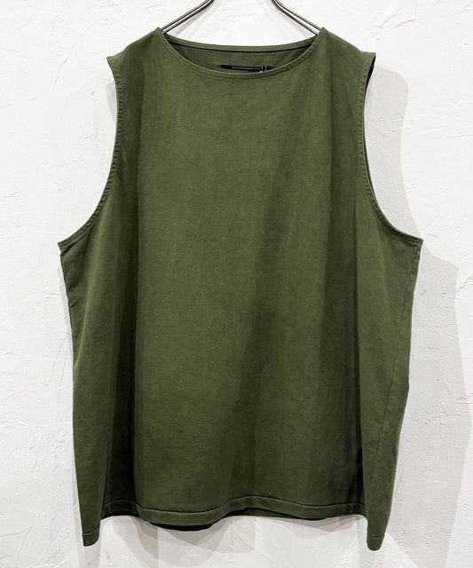 ANDER - SLEEVELESS POISON TEE OLIVE DRAB - DB&BAR