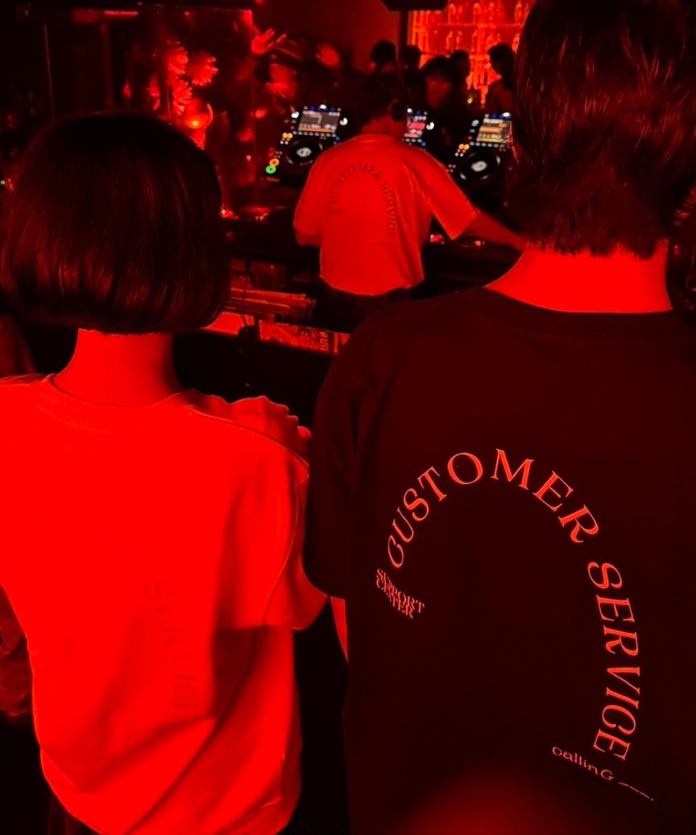 CUSTOMER SERVICE × Guidance - Tee - BLACK×OFF WHITE - DB&BAR