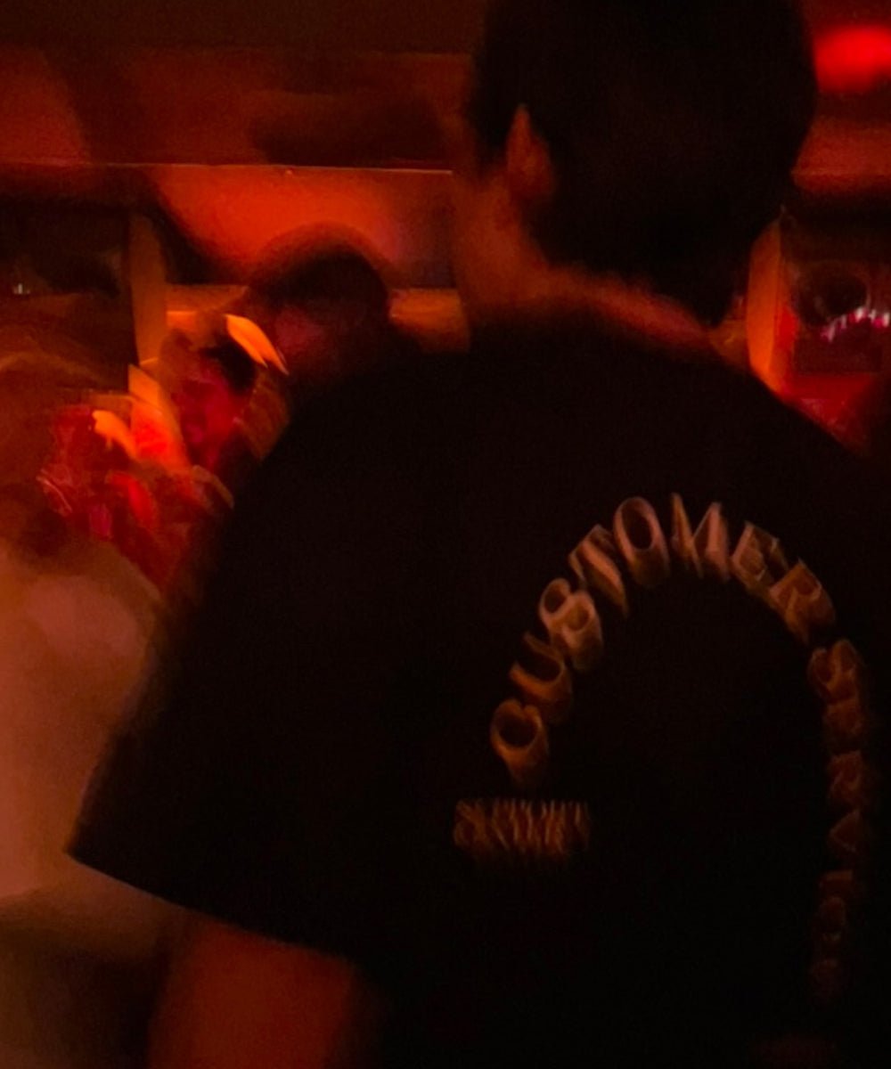 CUSTOMER SERVICE × Guidance - Tee - BLACK×OFF WHITE - DB&BAR