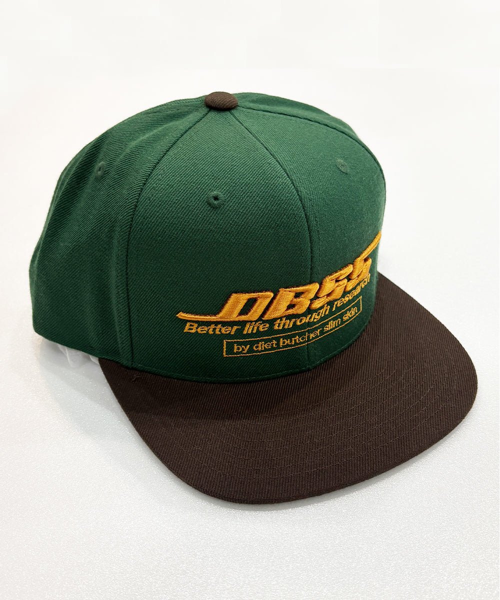 DIET BUTCHER SLIM SKIN - DBSS CAP  GREEN×CHOCOLATE ONLINE STORE PAGE | ダイエットブッチャー スリムスキン ディービーエスエス キャップ グリーン×チョコレート オンラインストアページ 商品画像
