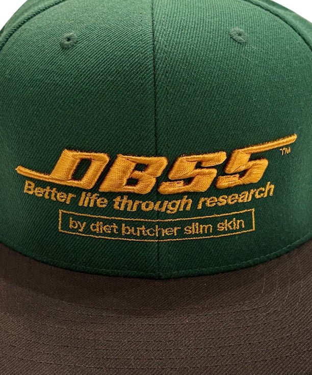 DIET BUTCHER SLIM SKIN - DBSS CAP  GREEN×CHOCOLATE ONLINE STORE PAGE | ダイエットブッチャー スリムスキン ディービーエスエス キャップ グリーン×チョコレート オンラインストアページ 商品画像