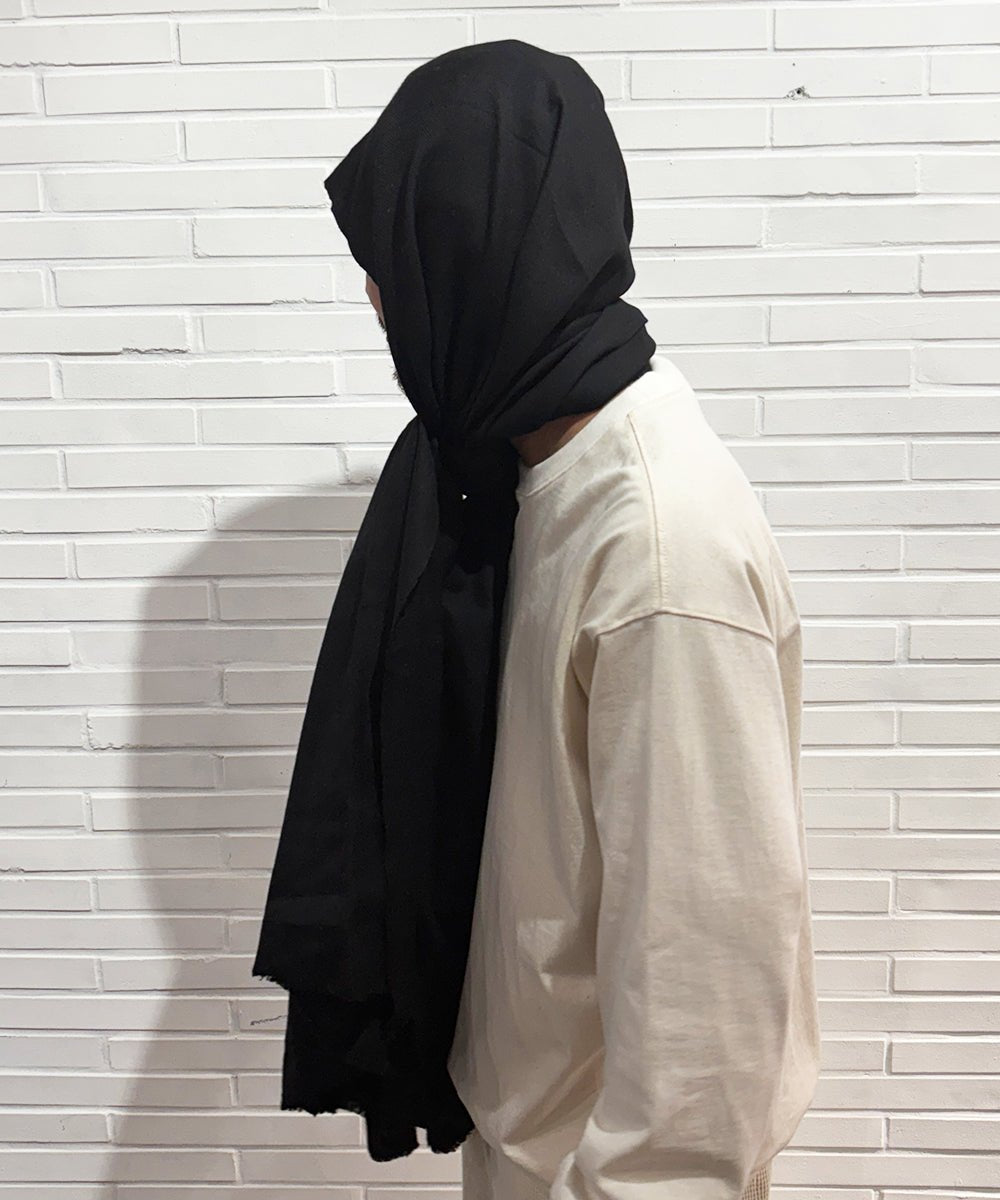 HAND WOVEN STOLE - Wool BLACK - DB&BAR