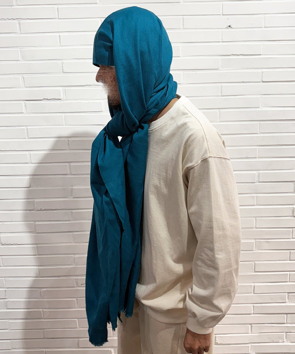 HAND WOVEN STOLE - Wool BLUE - DB&BAR