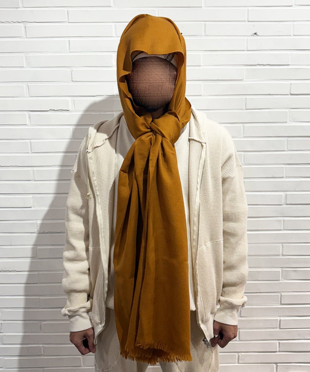 HHAND WOVEN STOLE - Wool MUSTARD - DB&BAR