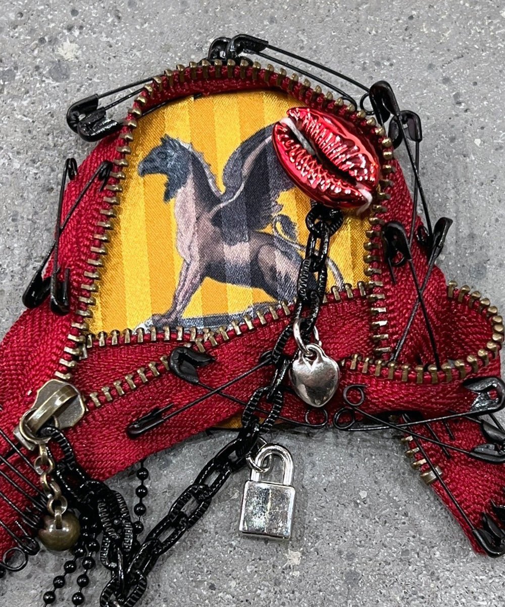 KIPSSO Koki Kitaura ATTITUDE BADGE for DB&BAR - griffin yellow - DB&BAR