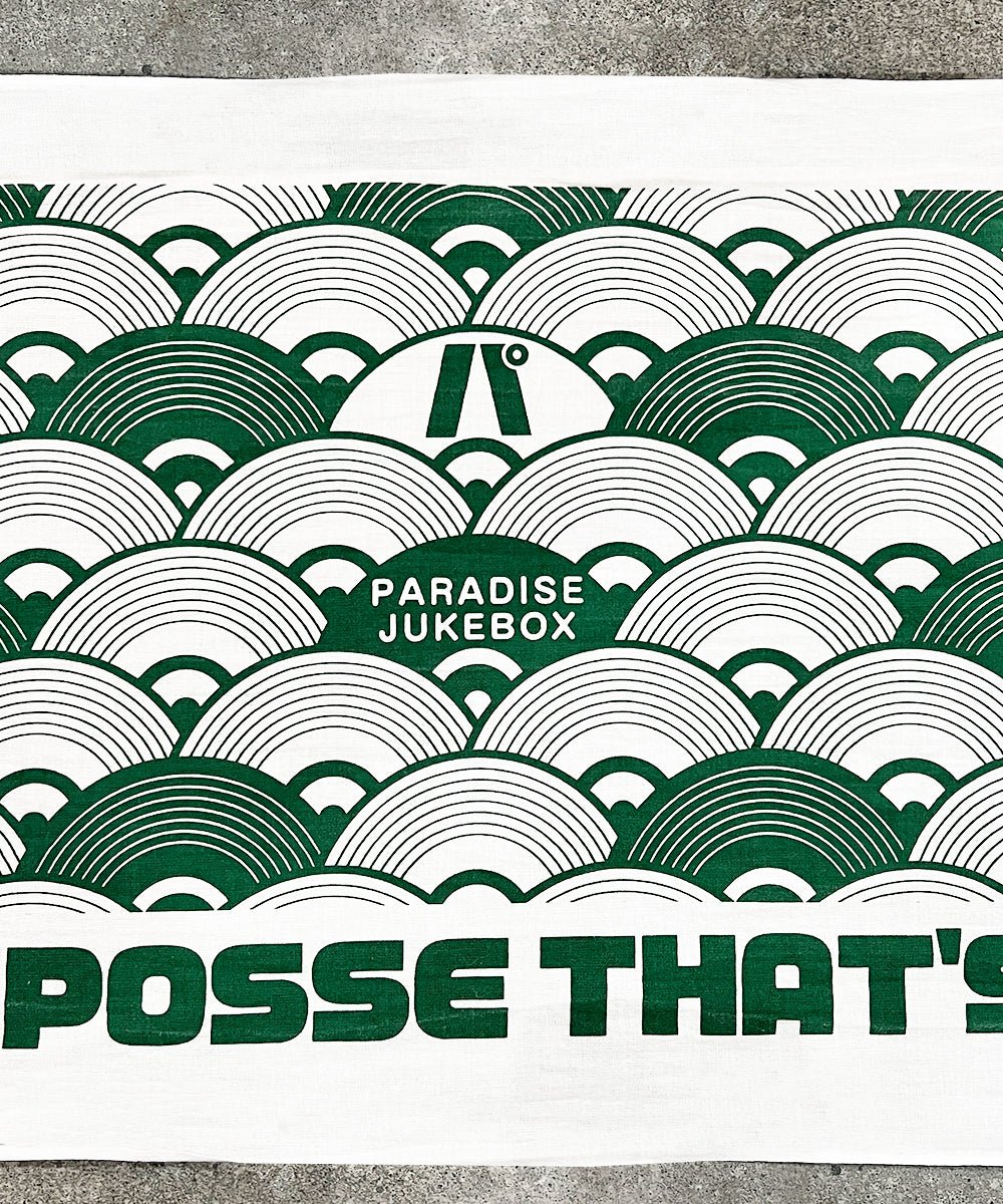 PARADISE JUKE BOX - Tenugui GREEN - DB&BAR
