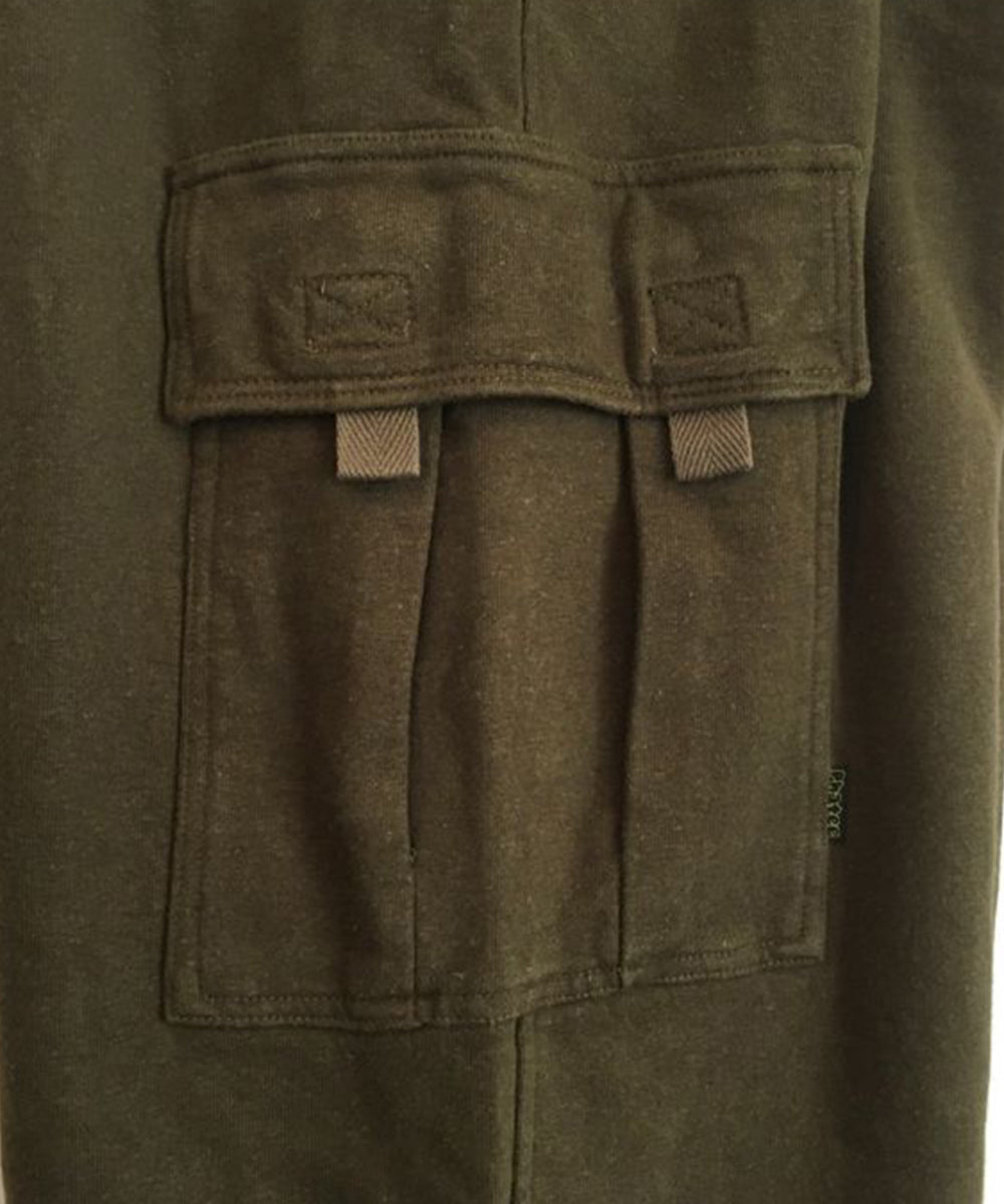 Phatee - HEMP SWEAT CARGO PANTS / OLIVE