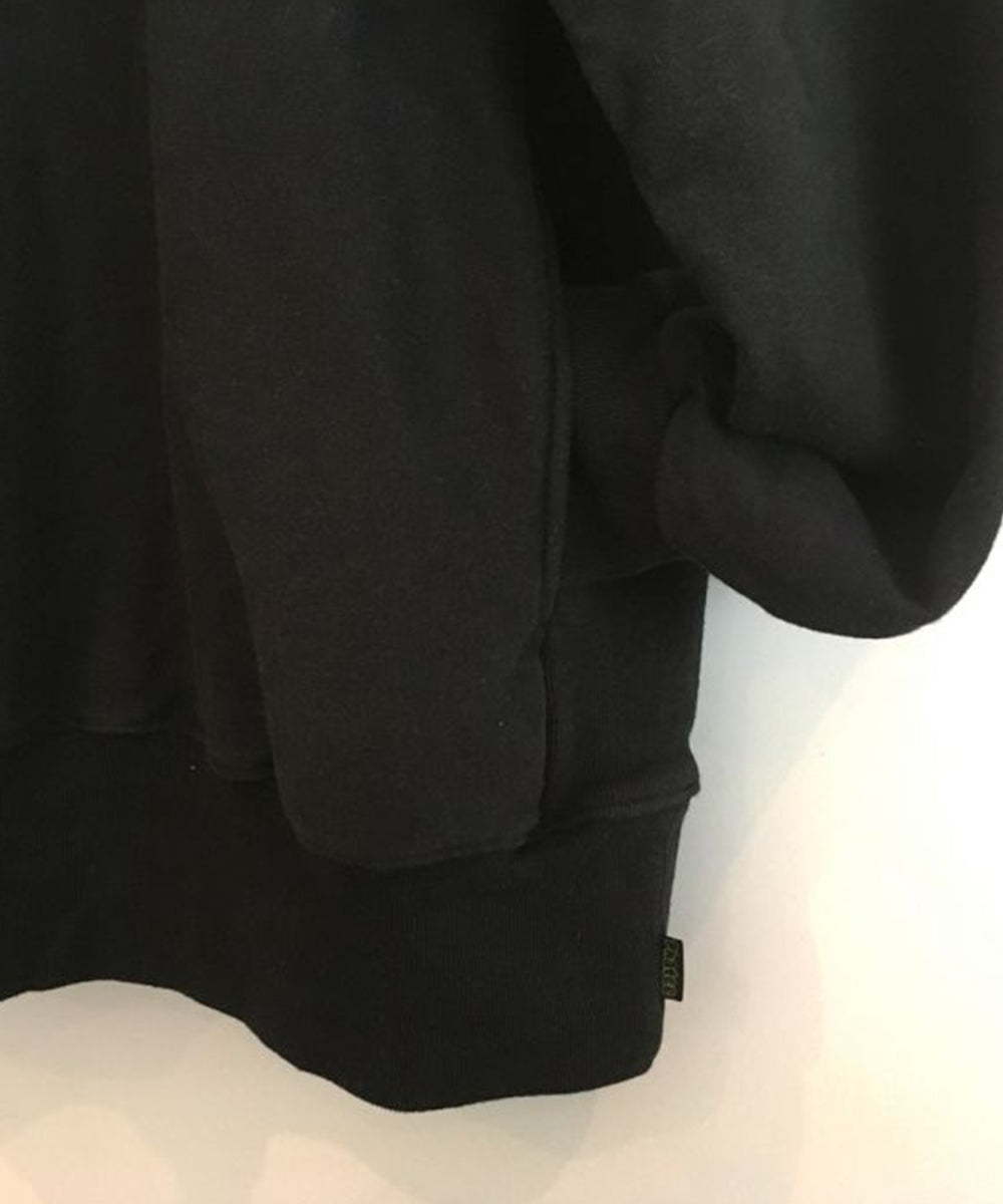 Phatee - HEMP SWEAT CHOCO ZIP PARKA / BLACK