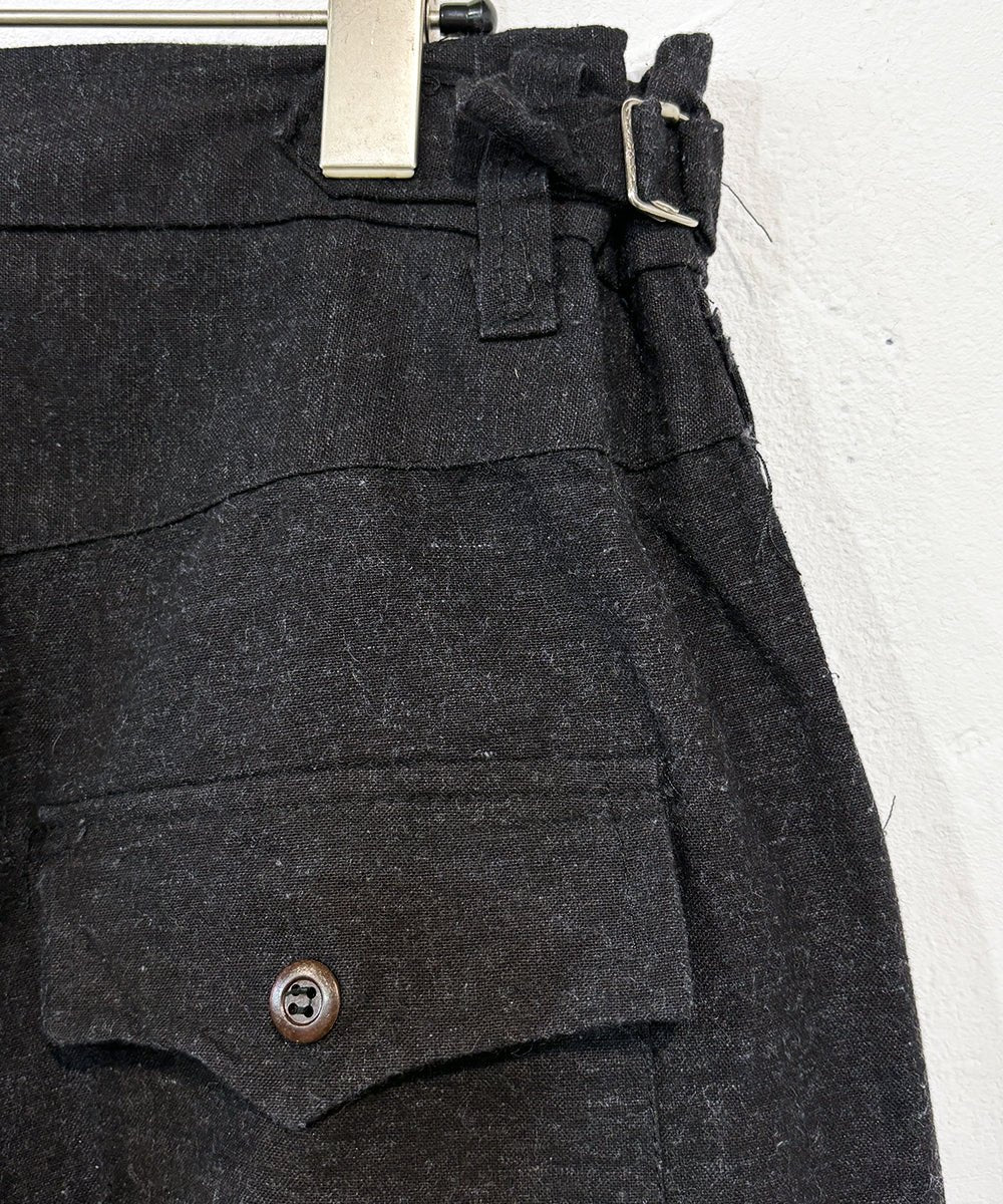 VINTAGE - FRENCH BLACK FABRIC CHINA JACKET AND PANTS - DB&BAR