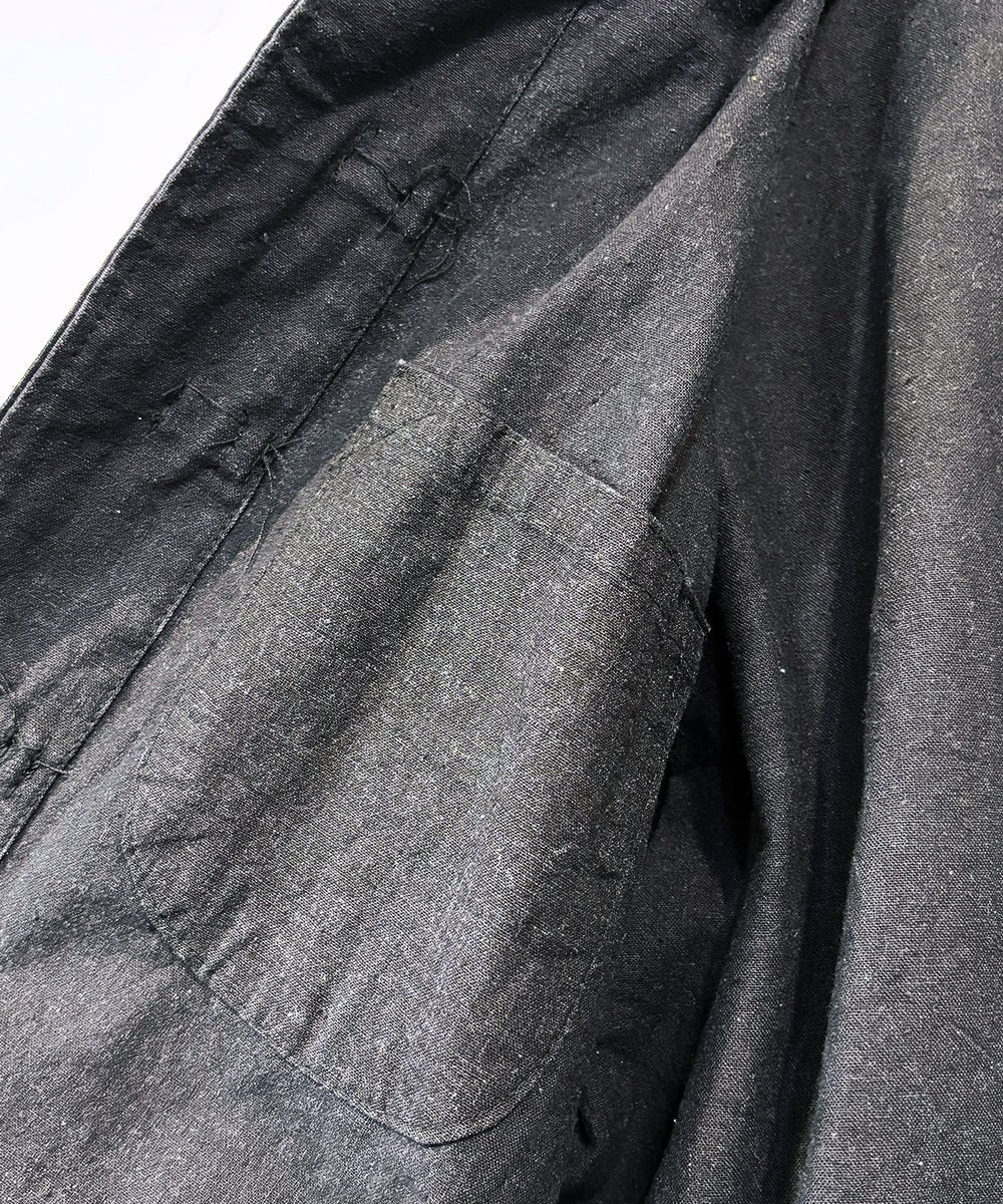 VINTAGE - FRENCH BLACK FABRIC CHINA JACKET AND PANTS - DB&BAR