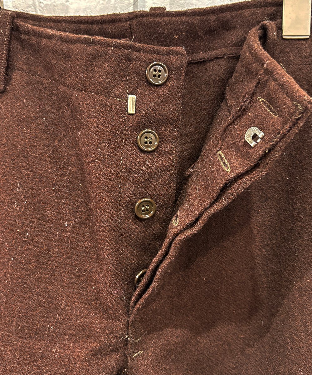 VINTAGE - ITALIAN MILITARY WOOL HOSPITAL PANTS - DB&BAR