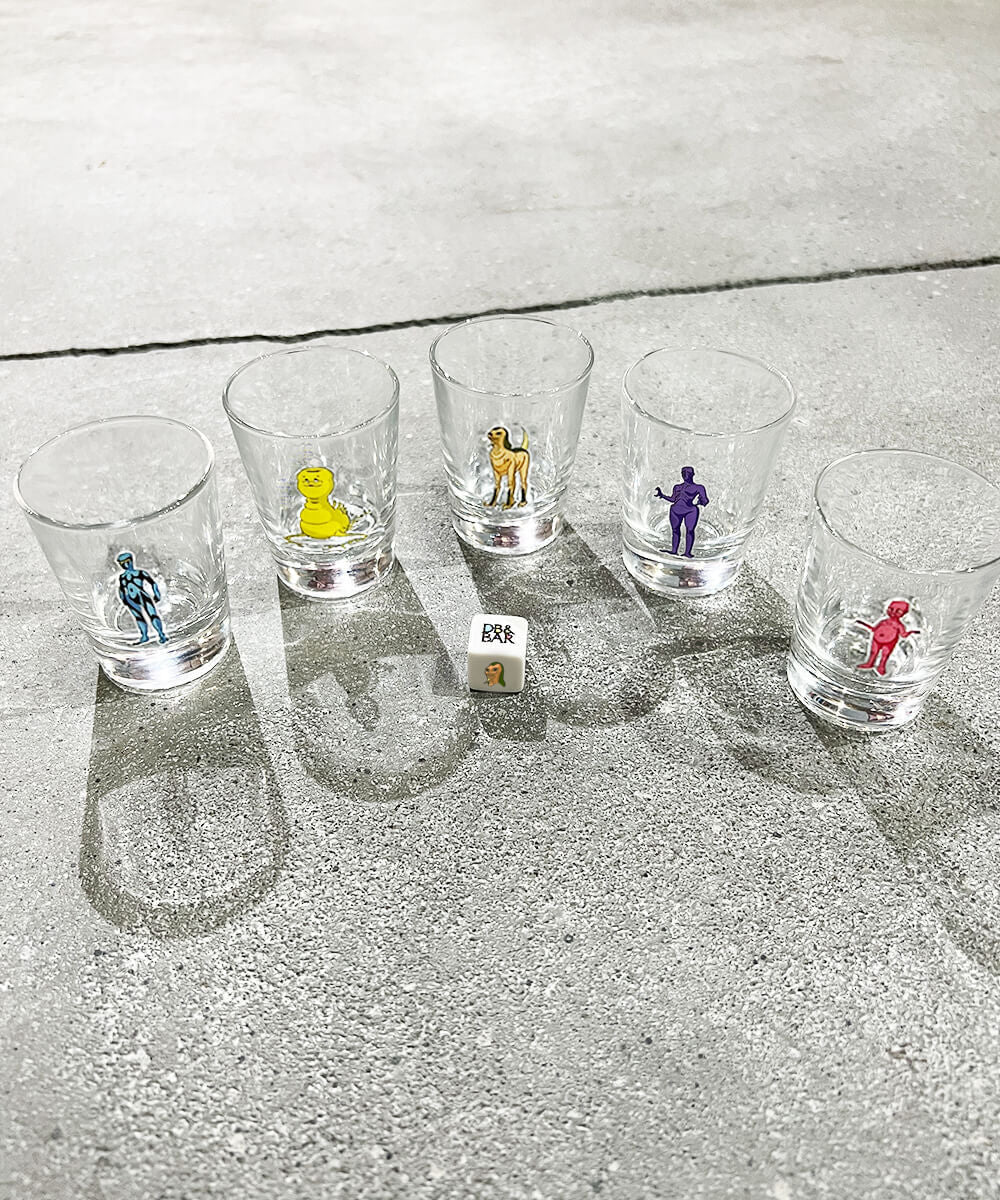 水野健一郎氏直筆サイン付き</b><br />ALIENS shot glass set - DIET BUTCHER