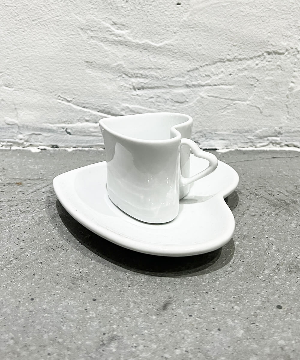MEMENTO - Heart cup and saucer - DIET BUTCHER
