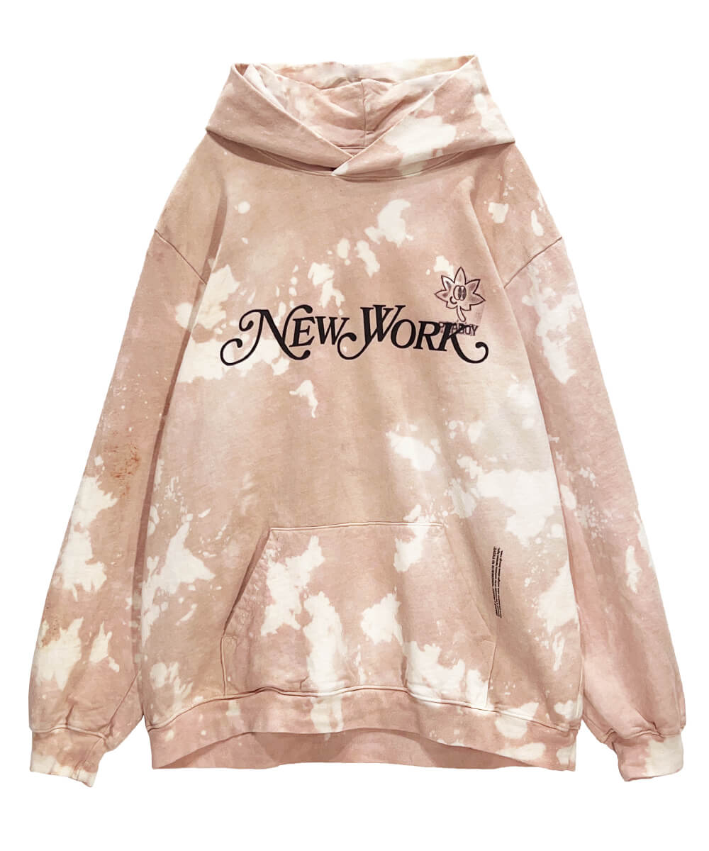 NEW WORK hoodie - PINK - DIET BUTCHER