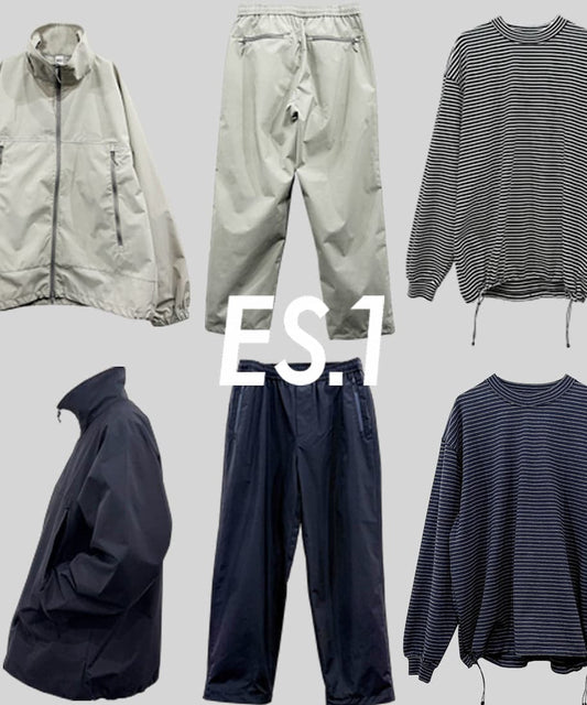 【NEW ARRIVAL】ES.1 バリエーション拡大、新作ナイロンセットアップ
