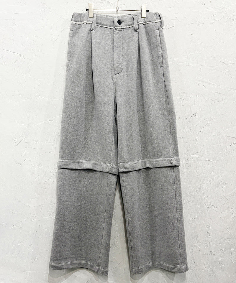 【40%OFF】CURRENTAGE - DETACHABLE SWEAT PANTS GREY
