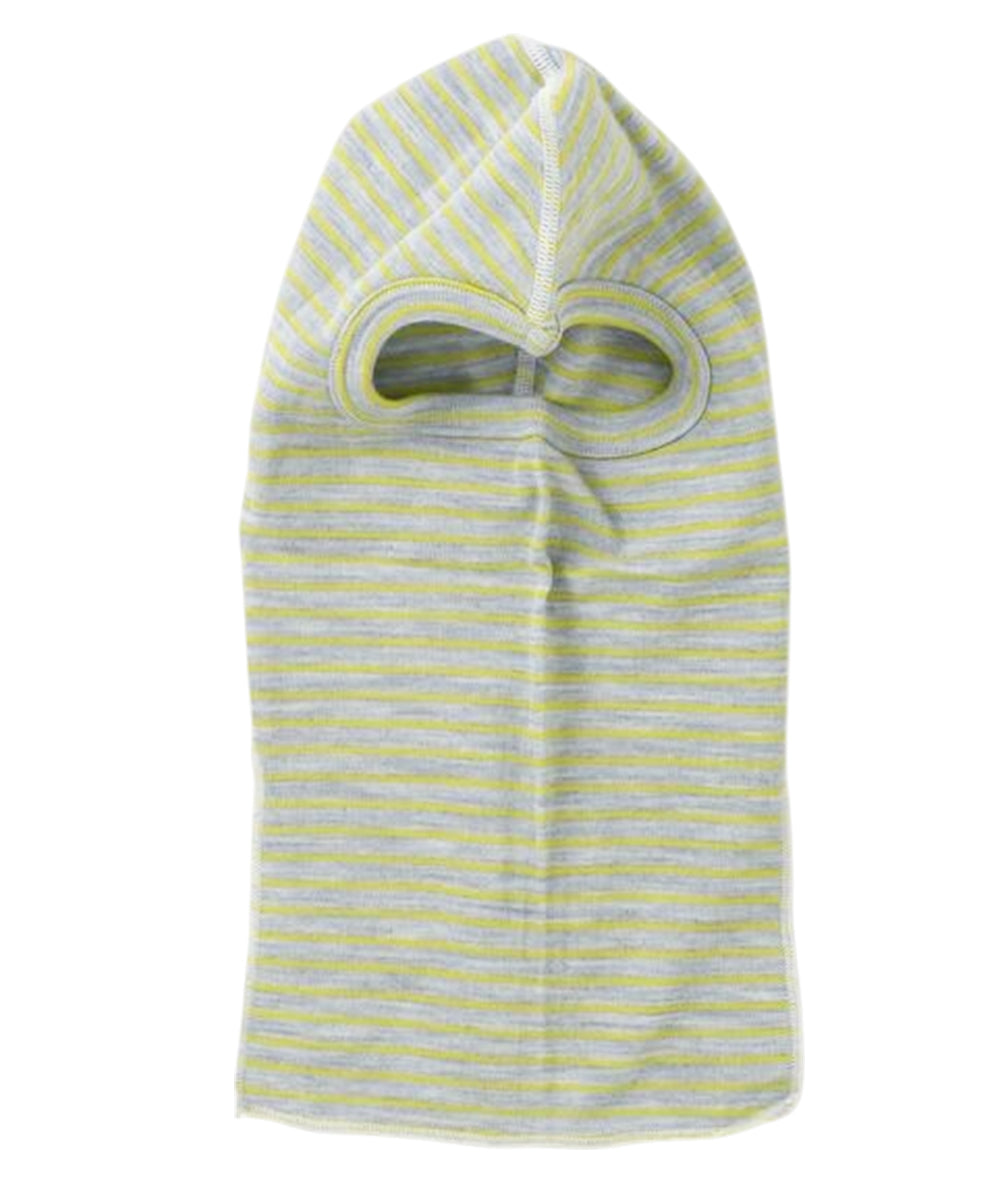 WILDERNESS WEAR - POLYPRO +190 L/S BALACLAVA STRIPE / DENIM/LIME