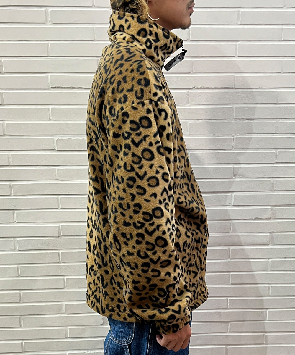 FLEECE FULL ZIP JACKET - LEOPARD EYE