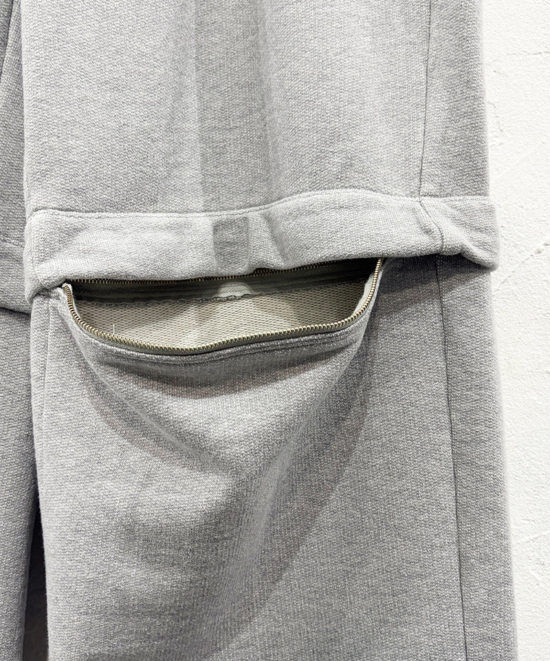 【40%OFF】CURRENTAGE - DETACHABLE SWEAT PANTS GREY