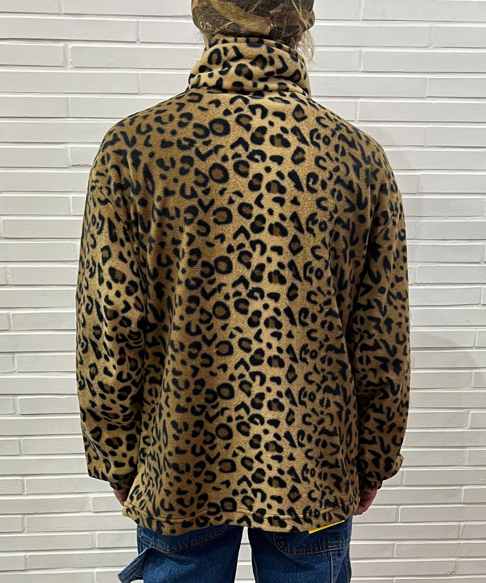 FLEECE FULL ZIP JACKET - LEOPARD EYE