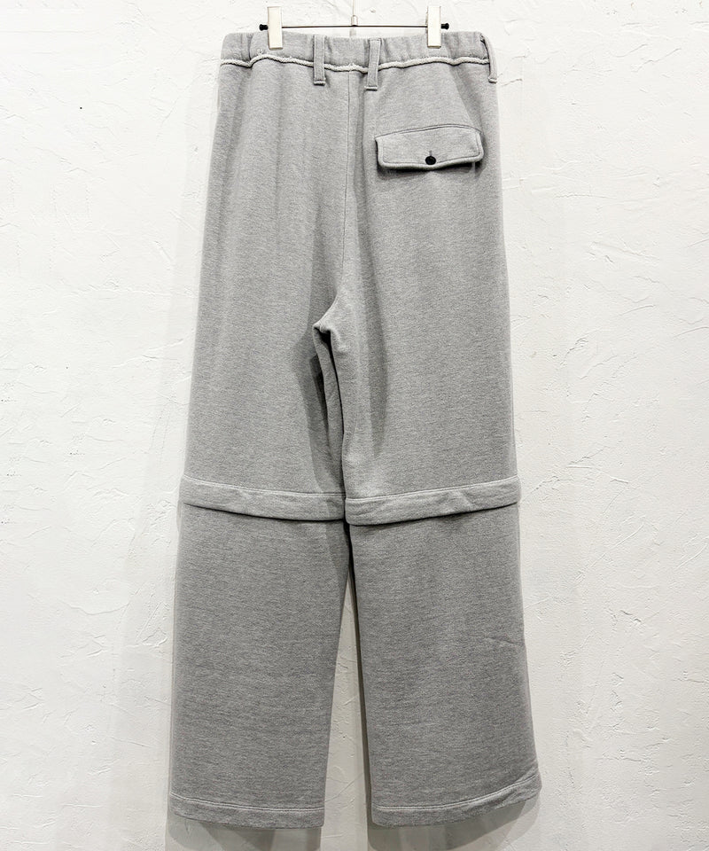 【40%OFF】CURRENTAGE - DETACHABLE SWEAT PANTS GREY