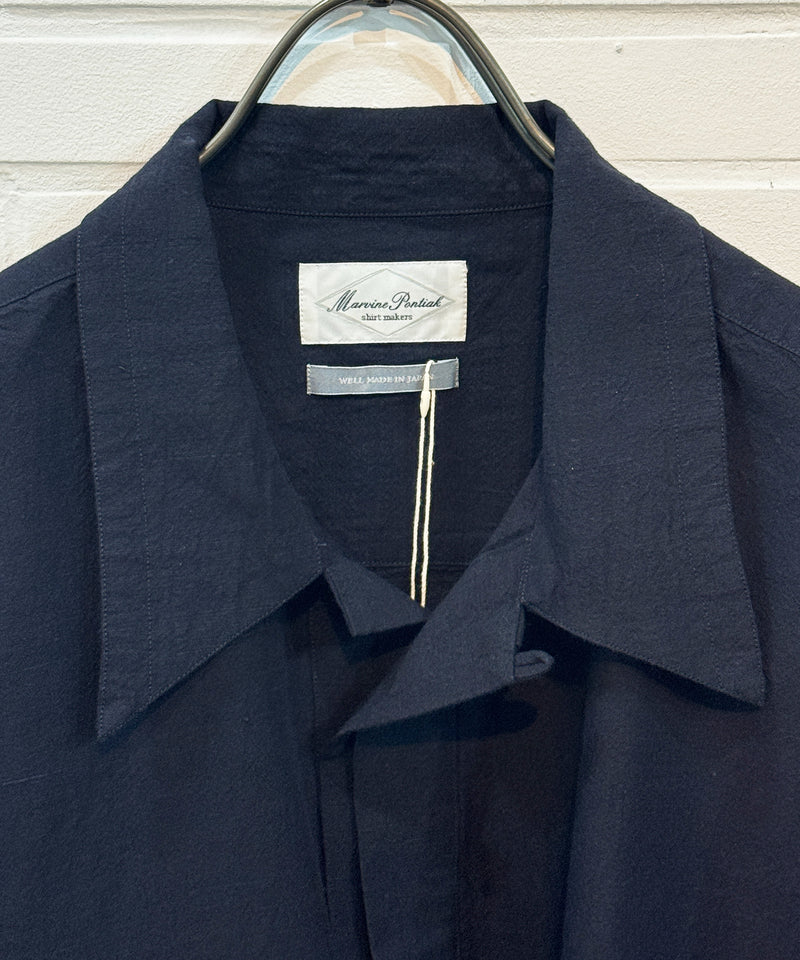 Marvine Pontiak Shirt Makers - Twist Pull Over / DARK NAVY