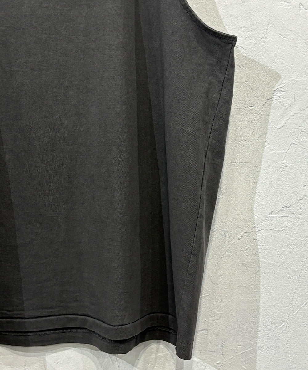 ANDER - SLEEVELESS POISON TEE  FADE BLACK ONLINE STORE PAGE | アンダー スリーブレス ポイズン ティー フェードブラック オンライン ストア ページ 商品画像