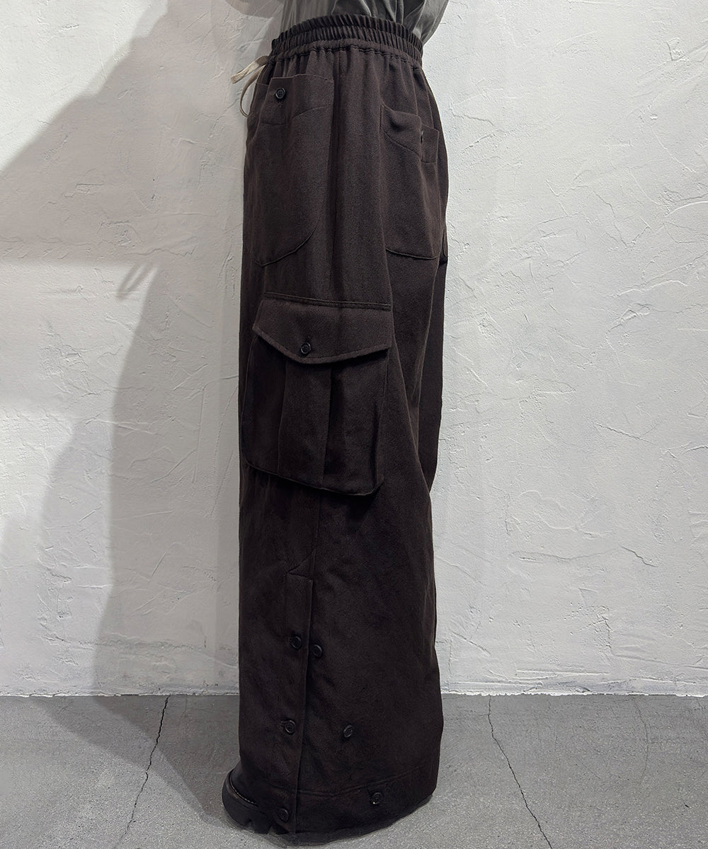 O PROJECT - CARGO TROUSER / DK BROWN  ONLINE STORE PAGE | オー プロジェクト - カーゴ トラウザー / ダーク ブラウン / ブラック オンライン ストア ページ 商品画像