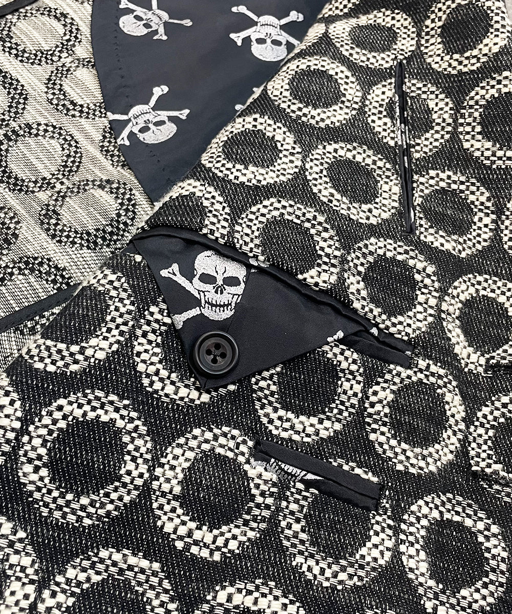 Vintage - circle pattern matching cloth suit