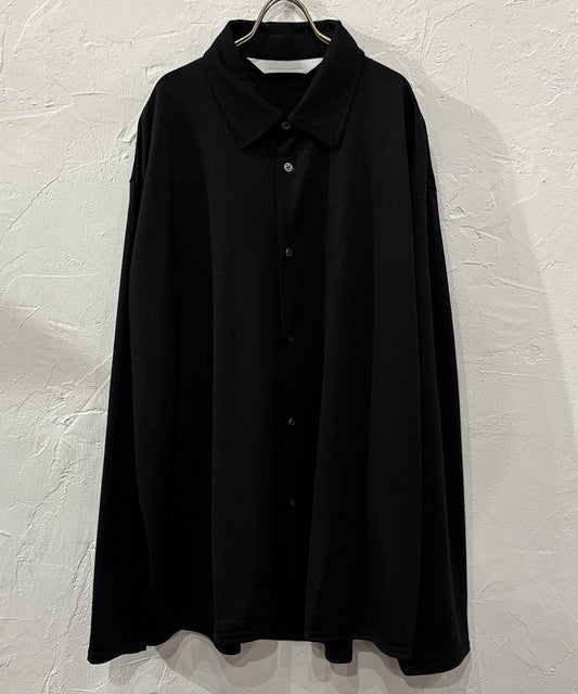 ANDER - MERINO SHIRT / BLACK