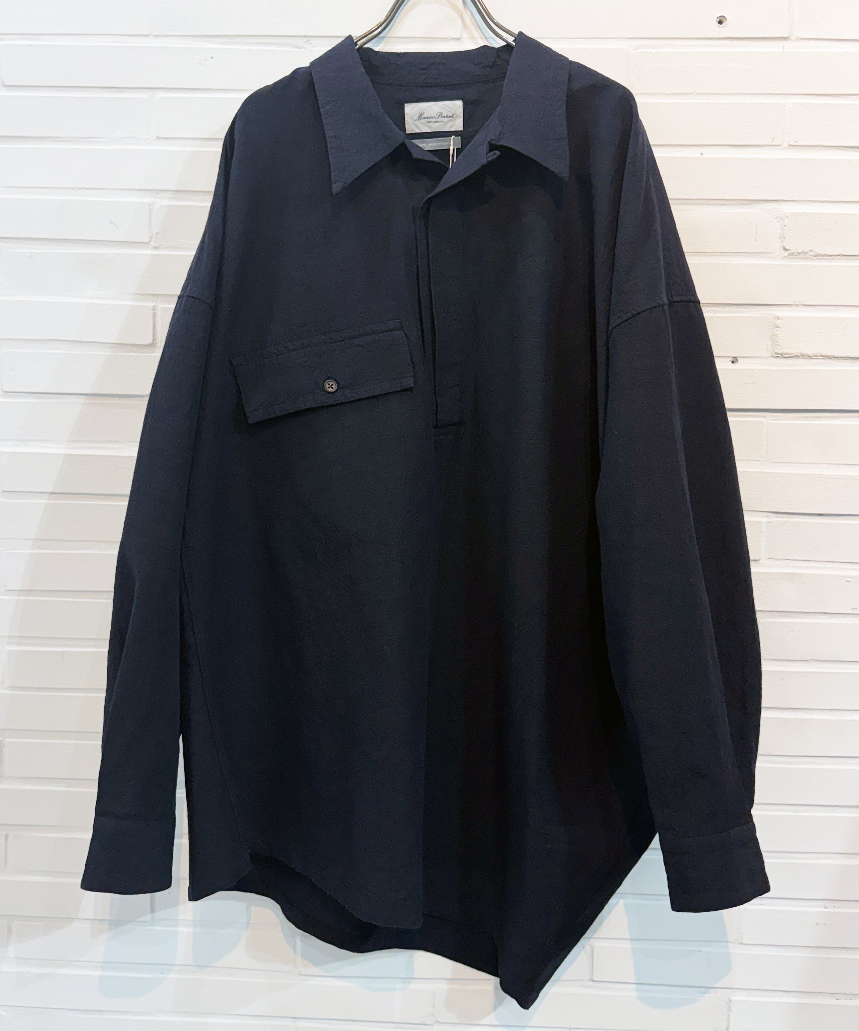 Marvine Pontiak Shirt Makers - Twist Pull Over / DARK NAVY