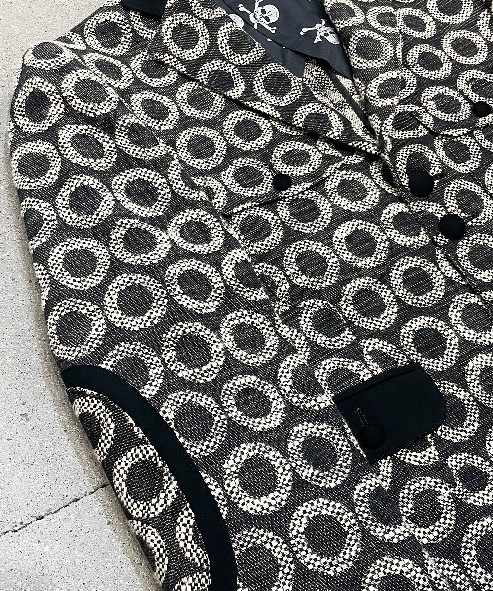 Vintage - circle pattern matching cloth suit