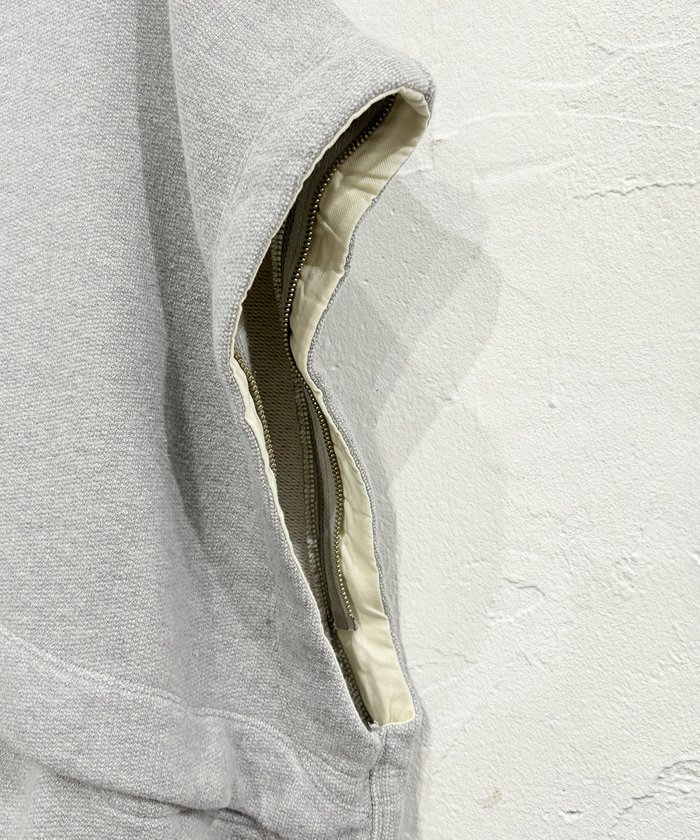 CURRENTAGE - DETACHABLE HOODED SWEATSHIRT GREY