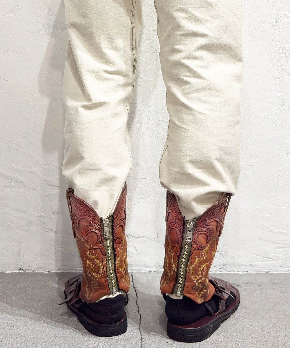 VINTAGE - WESTERN BOOTS REMAKE LEG COVER BROWN